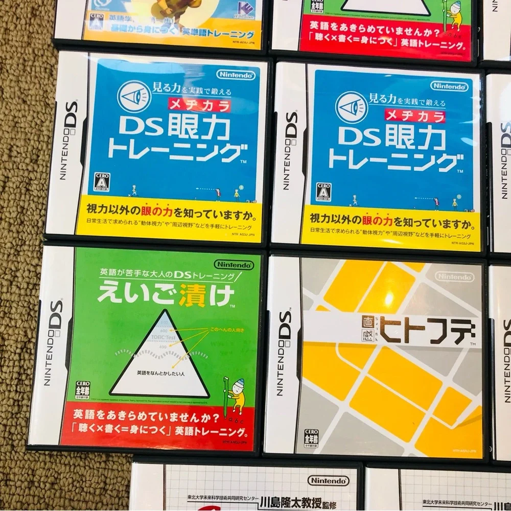 Lot Of 21 Nintendo DS Japanese Game With Case Manual Tested And Works EUC